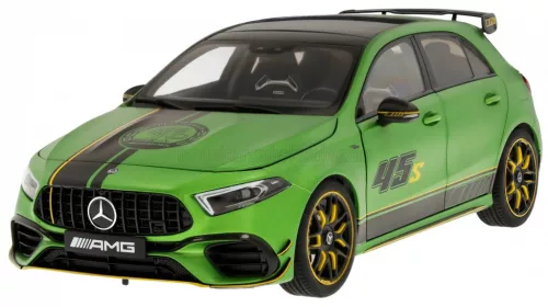 NZG - MERCEDES BENZ A-CLASS A45S 4-MATIC AMG 2023 GREEN MET BLACK