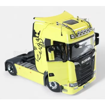   NZG - SCANIA S730 V8 TRACTOR TRUCK 2-ASSI WITH VABIS LOGO 2017 YELLOW