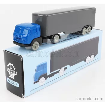   Officina-942 - Fiat 682 T2 Truck Semirimorchio Furgonato 1955 Blue Silver