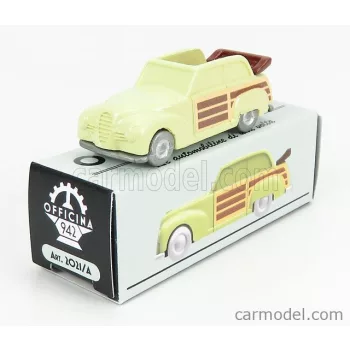  Officina-942 - Fiat 1100 E Cabriolet Open Venilia Carrozzeria Savio 1949 Light Yellow Wood
