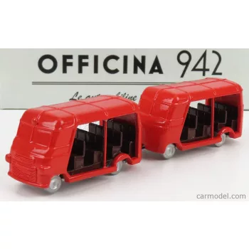   Officina-942 - Fiat 1100 Elr Autotreno Visitatori Fiera Del Levante Carrozzeria Romanazzi 1953 Red