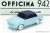 Officina942 - Siata Amica 57 Coupe (Base Fiat 600) 1957 2 Tone Blue