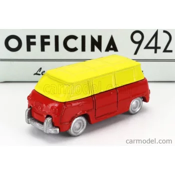   Officina-942 - Fiat 600M Van Furgoncino Coriasco 1956 Red Yellow