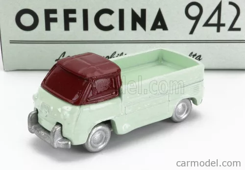 Officina-942 - Fiat 600M Camioncino Coriasco 1956 Light Green Red
