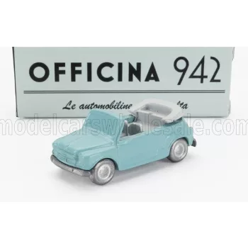   Officina-942 - FIAT 600 MAGGIOLINA CARROZZERIA FRANCIS LOMBARDI CABRIOLET OPEN 1958 LIGHT BLUE