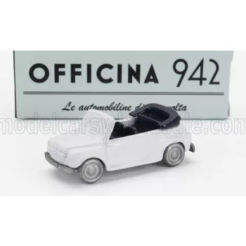   Officina-942 - FIAT 600 MAGGIOLINA CARROZZERIA FRANCIS LOMBARDI CABRIOLET OPEN 1958 WHITE