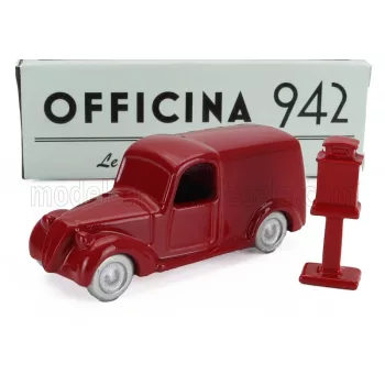   Officina-942 - FIAT 508 C/1100 VAN FURGONE VIBERTI REGIE POSTE 1938 RED