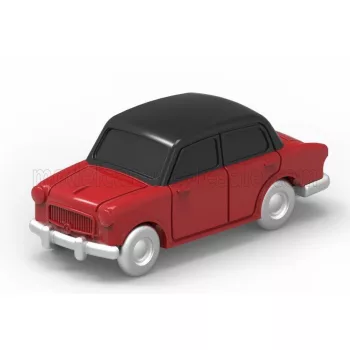   Officina-942 - FIAT 600 BERLINA CARROZZERIA MANTELLI 1957 RED BLACK