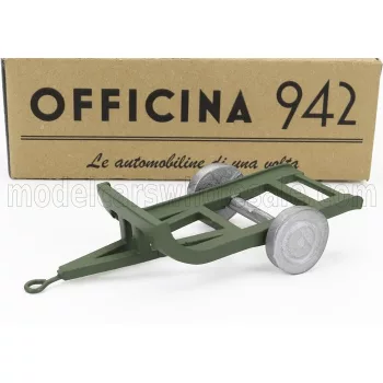   Officina-942 - TRAILER RIMORCHIO VIBERTI TRASPORTO CARRO L3 1939 MILITARY GREEN