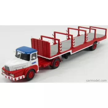   Perfex - Unic Izoard Truck Semi-Remorque 1958 - Sabine Rancy Cirque - Circus White Red Blue