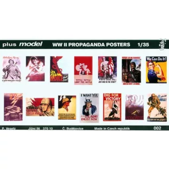   Plus Model - Propaganda Poster Gemischt Deutsch, Englisch, USA, Russisch.