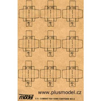 Plus Model - U.S. Kampf-Ration Kartons WW II