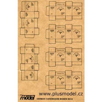 Plus Model - Deutsche Transport Kartons WW II