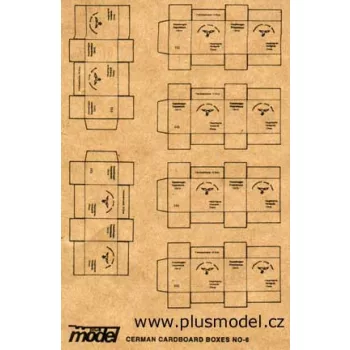 Plus model - Deutsche Transport Kartons WW II