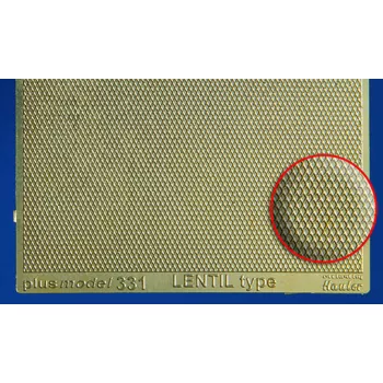 Plus Model - Lentil Type Engraved Plate