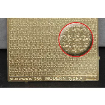 Plus Model - Engraved plate - Modern A type