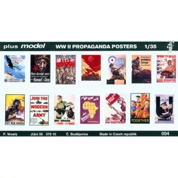   Plus model - Propaganda Poster Gemischt Deutsch, Englisch, USA, Russisch.