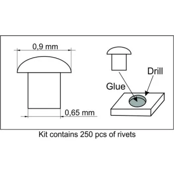 Plus Model - Rivets 0,9 mm