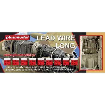 Plus model - Lead wire 0,8 mm, long 240 mm