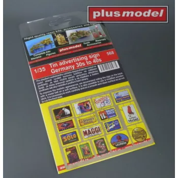 Plus model - Tin advertising sign Germany