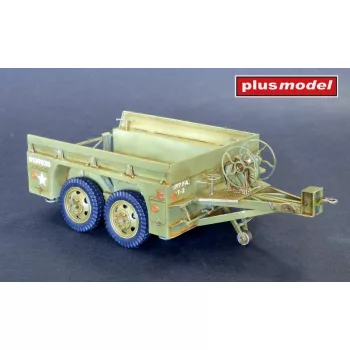 Plus model - 1/35 US trailer M13 tandem axle