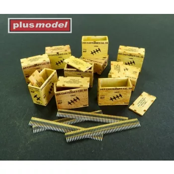   Plus model - US ammunition boxes with belts of charges 82. Division ''All American'' - Panzerdivision ''L