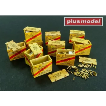   Plus model - US ammunition boxes with cartons of charges 26. Division ''Volksgrenadier'' - 101. Division ''