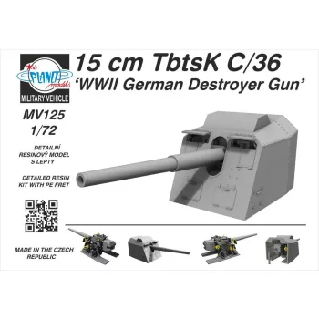 Planet Models - 15 cm TbtsK C/36 WWII German Destroyer Gun