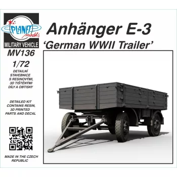 Planet Models - Anhänger E-3 ‘German WWII Trailer’