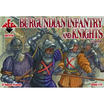 Red Box - Burgundian infantry a.knights,15th centu set 2