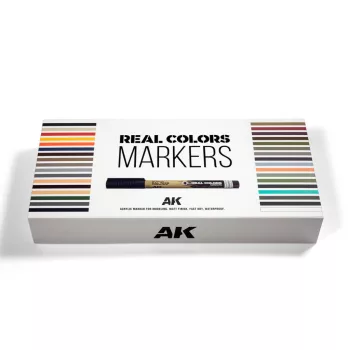 AK Interactive - Special Box Real Colors Markers - 34 Units