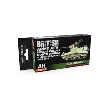   AK Interactive - British Army Afv Desert Colors. North Africa And Mediterranean 1940-1943 Set