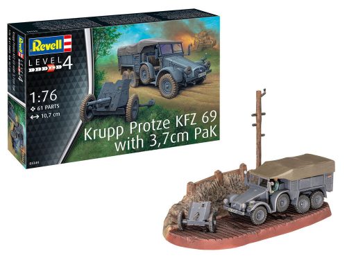 Revell - Krupp Protze KFZ 69 with 3 7cm Pak