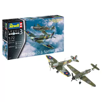 Revell - Combat Set Bf109G-10   Spitfire
