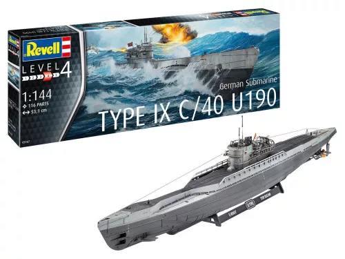 Revell - German Submarine Type IX C/40 (U190)