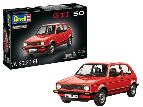 Revell - Geschenkset 50 Jahre VW Golf 1 GTi