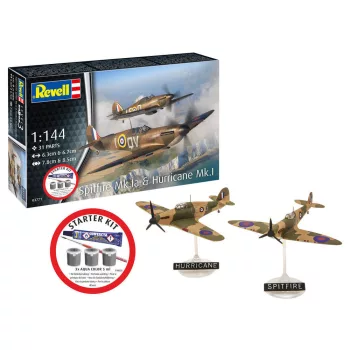 Revell - Starter Kit Spitfire Mk.Ia & Hurricane Mk.I