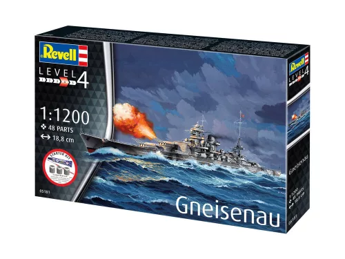 Revell - Starter Kit Battleship Gneisenau