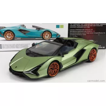  Re-El Toys - Lamborghini Sian Fkp 37 Hybrid 2020 Ligh Green Met