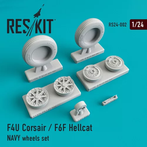 Reskit - F4U Corsair / F6F Hellcat NAVY wheels set