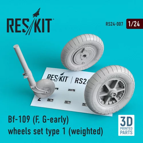 Reskit - Bf-109 (F G-early) wheels set type 1 (weighted)