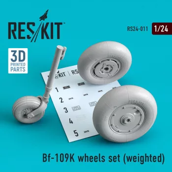 Reskit - Bf-109K wheels set (weighted)