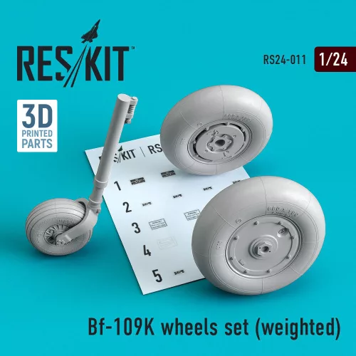 Reskit - Bf-109K wheels set (weighted)