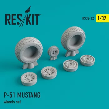 Reskit - P-51 Mustang wheels set