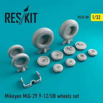 Reskit - MiG-29 (9-12 UB) wheels set