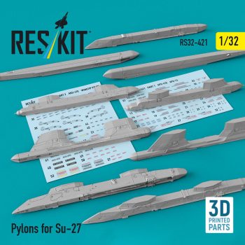 Reskit - Pylons for Su-27 (3D Printed)