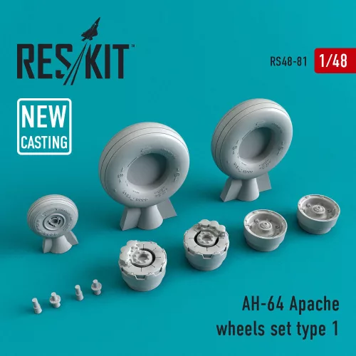 Reskit - AH-64 Apache wheels set type 1
