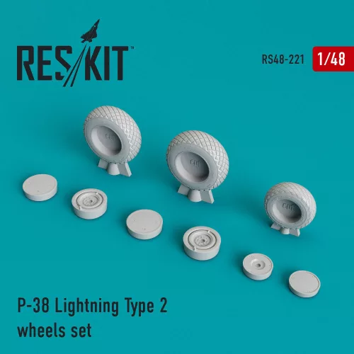 Reskit - P-38 Lightning type 2 wheels set