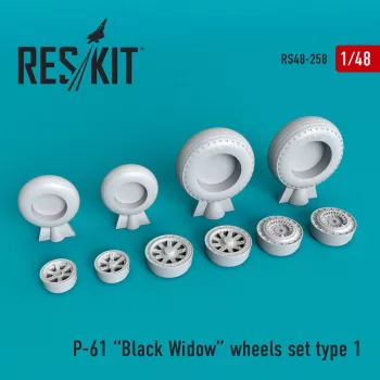 Reskit - P-61 Black Widow wheels set