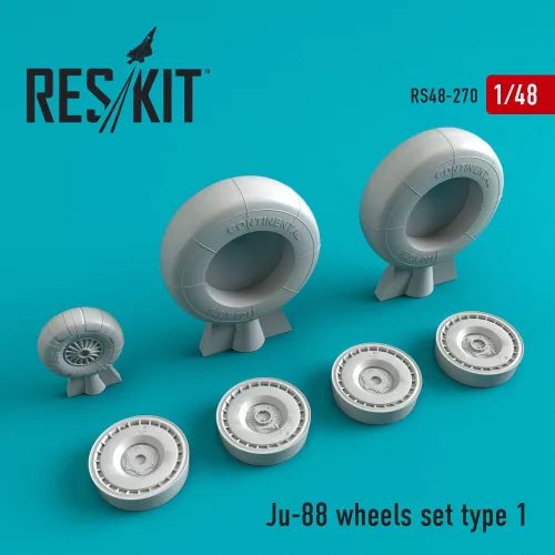 Reskit - Ju-88 wheels set type 1